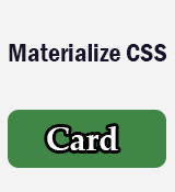 Materialize CSS Cards