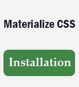 Materialize CSS Installation