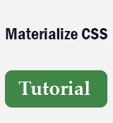 Materialize CSS Tutorial
