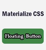 Materialize Floating Action Button